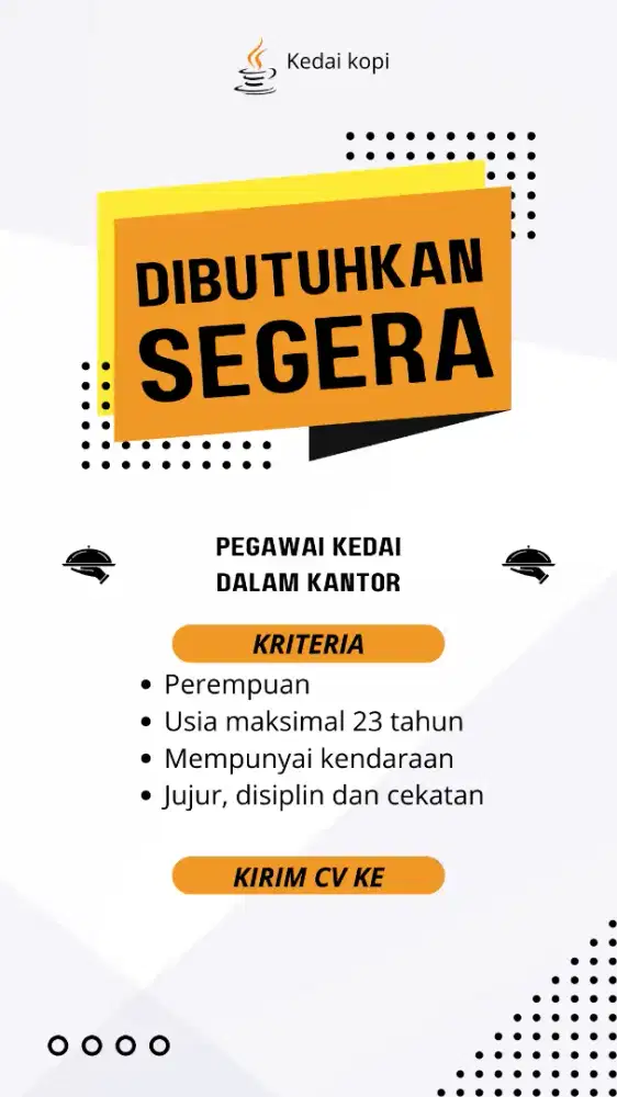 Pegawai kedai kopi minuman dalam kantor