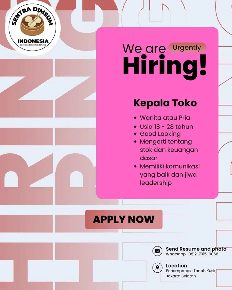 Loker Jakarta - Kebayoran Lama