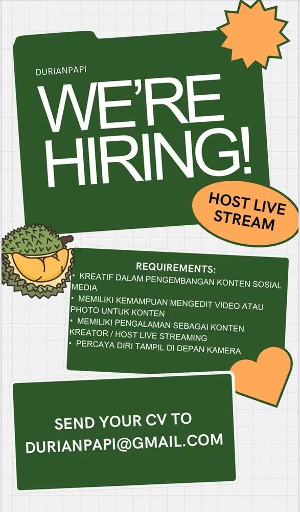 HOST LIVE STREAMING / CONTENT CREATOR