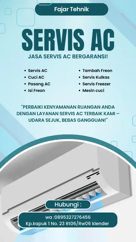 Service ac dan kulkas