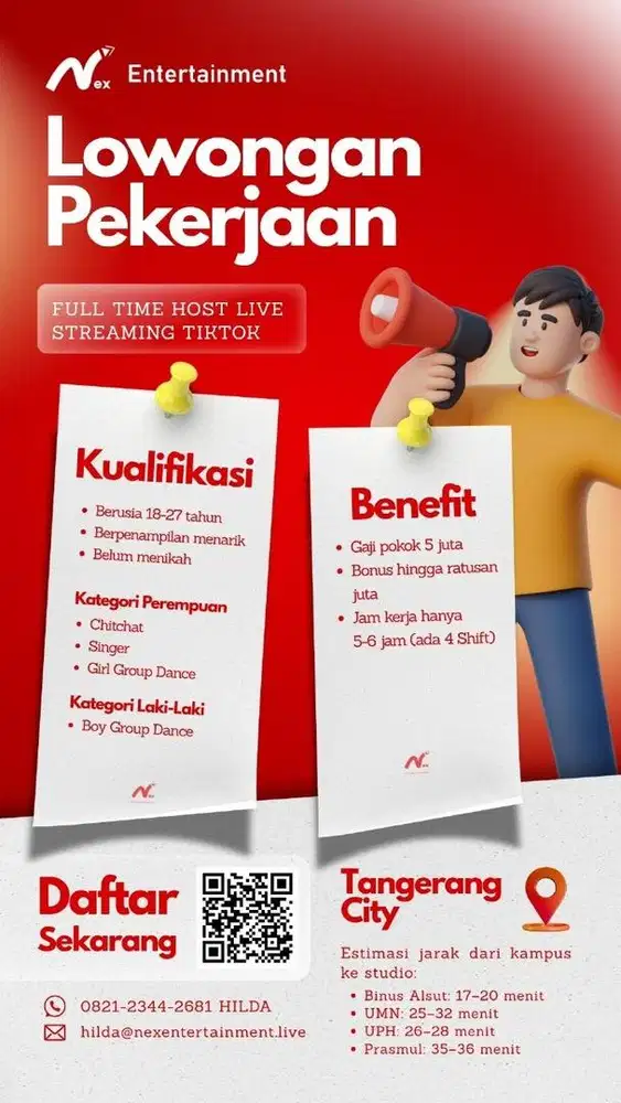 Loker Host Live Streaming Tiktok