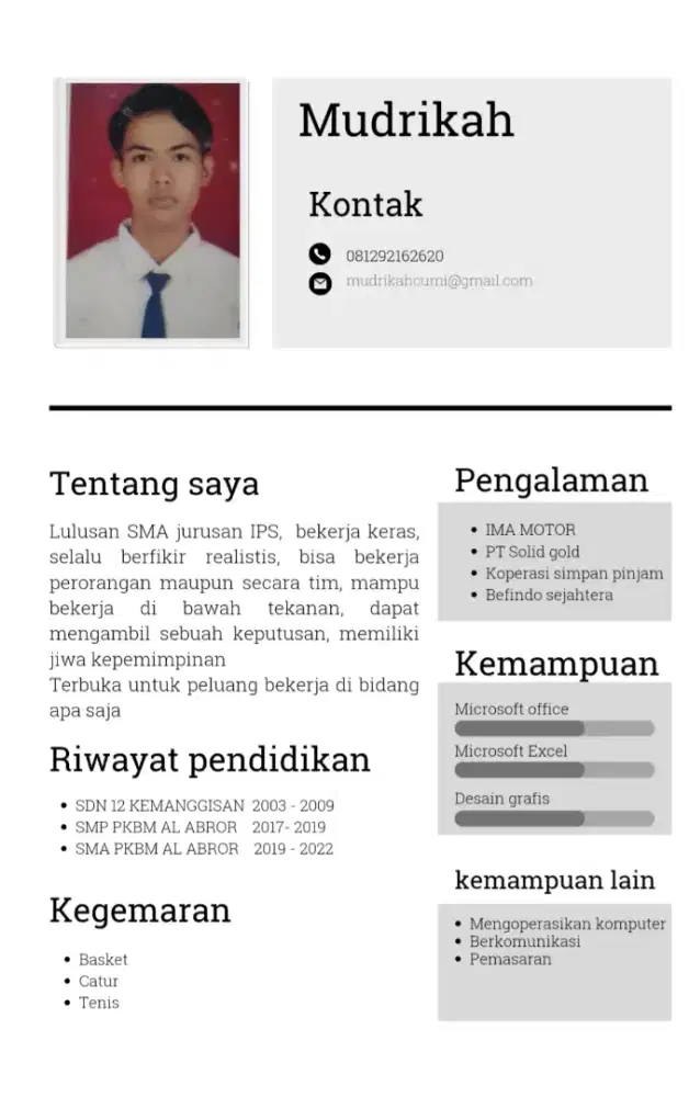Mencari pekerjaan