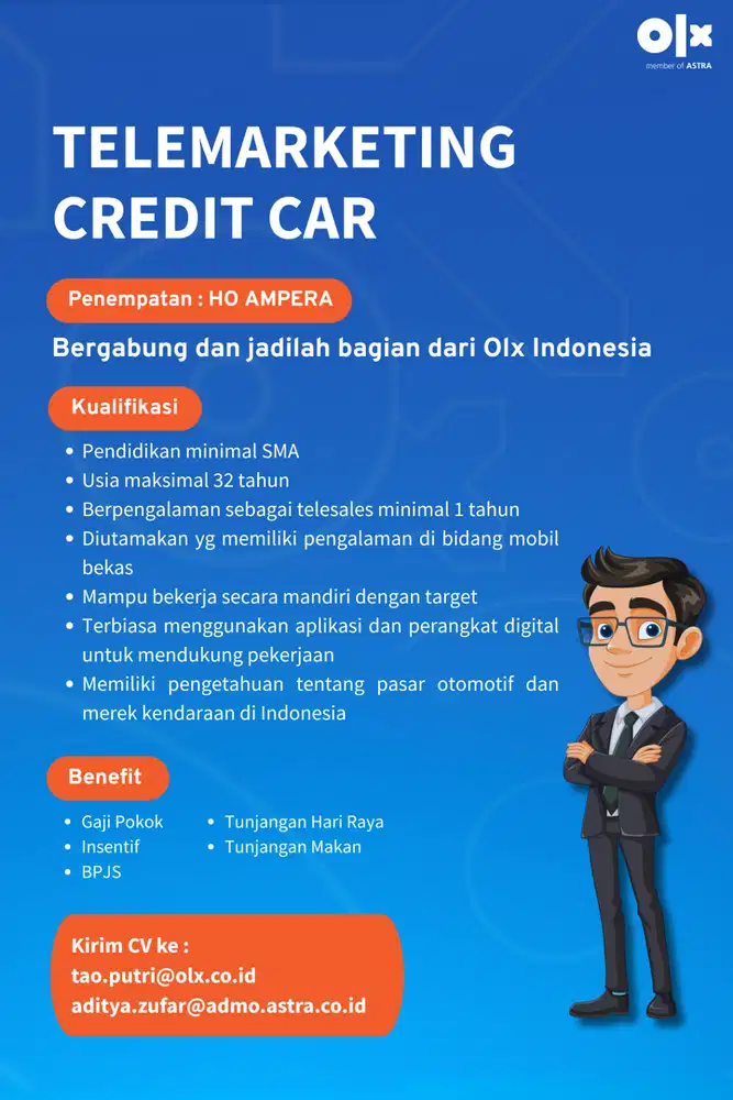 Lowongan Kerja Telemarketing Kredit Mobil