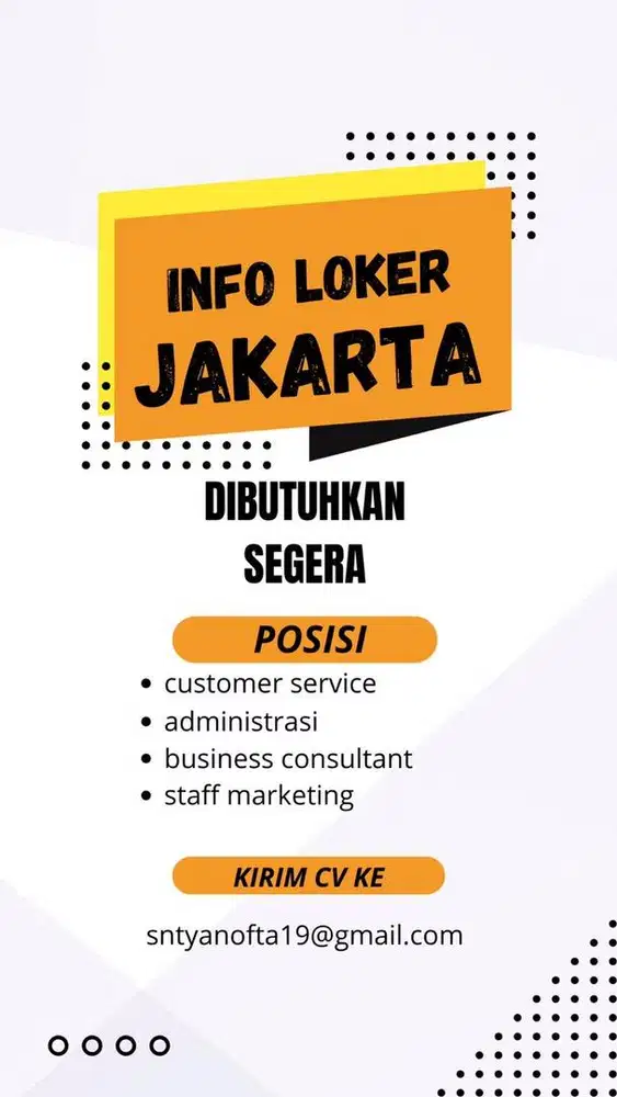 LOWONGAN PEKERJAAN