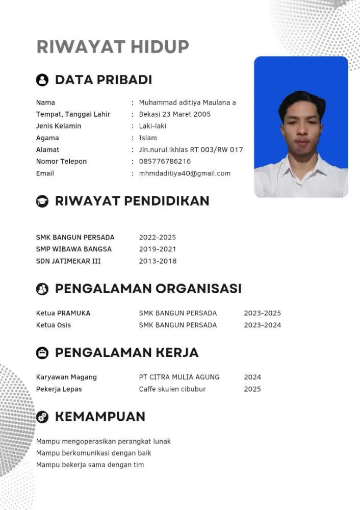 Butuh kerjaan untuk kami domisili bekasi