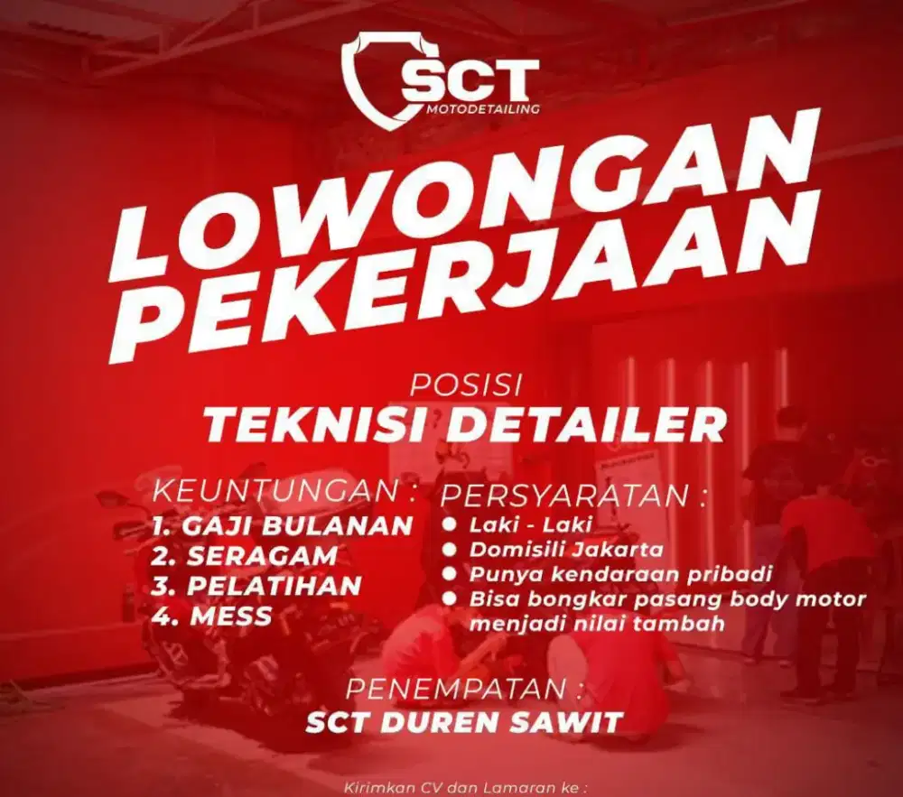 Lowongan Kerja Di SCT MOTODETAILING
