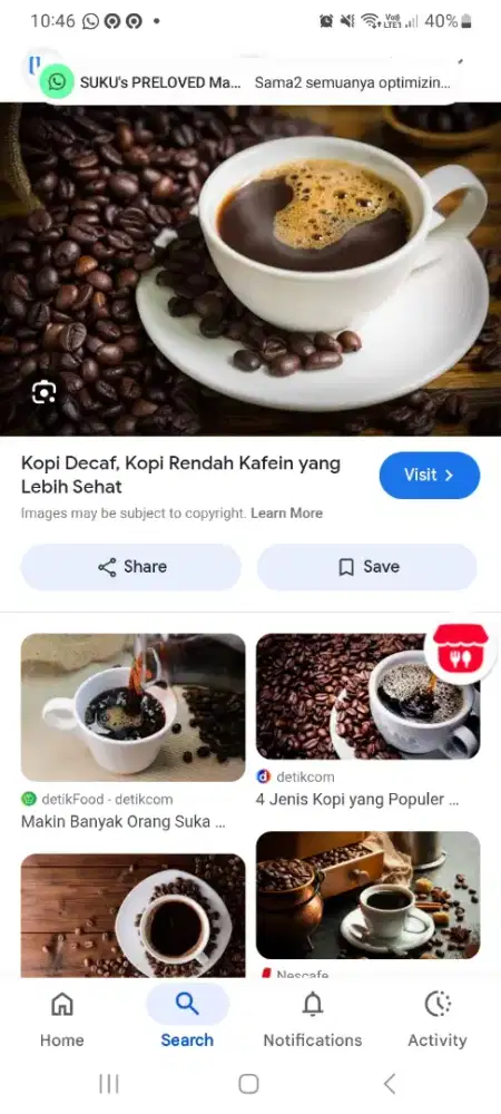 Kerja kopitiam hanya sabtu minggu