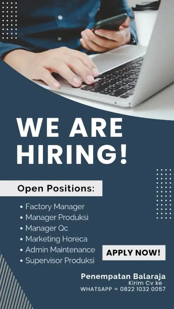 Factory Manager, Manager Produksi, Manager Qc, Admin, Spv Produksi