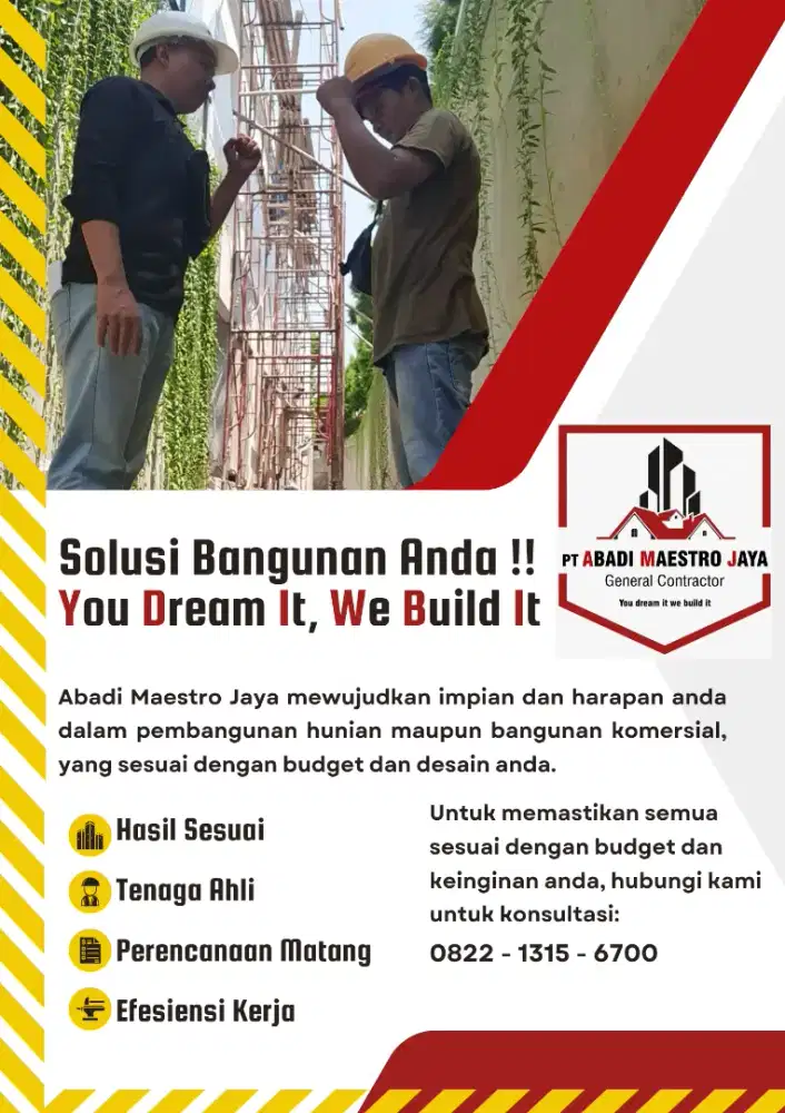 Jasa kontraktor bangunan rumah gudang dan renovasi