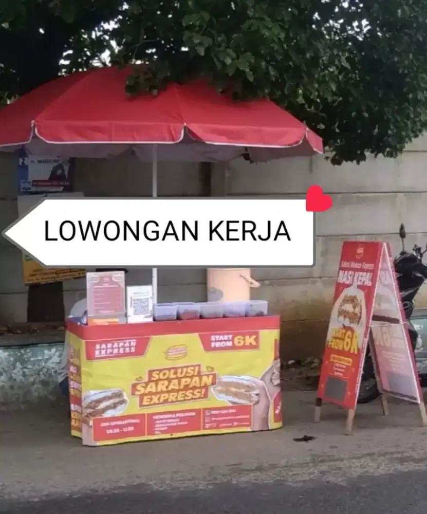 YANG SERIUS MAU KERJA LOWONGAN LAPAK NASI KEPAL
