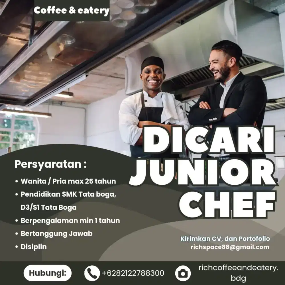 Dicari Juru Masak