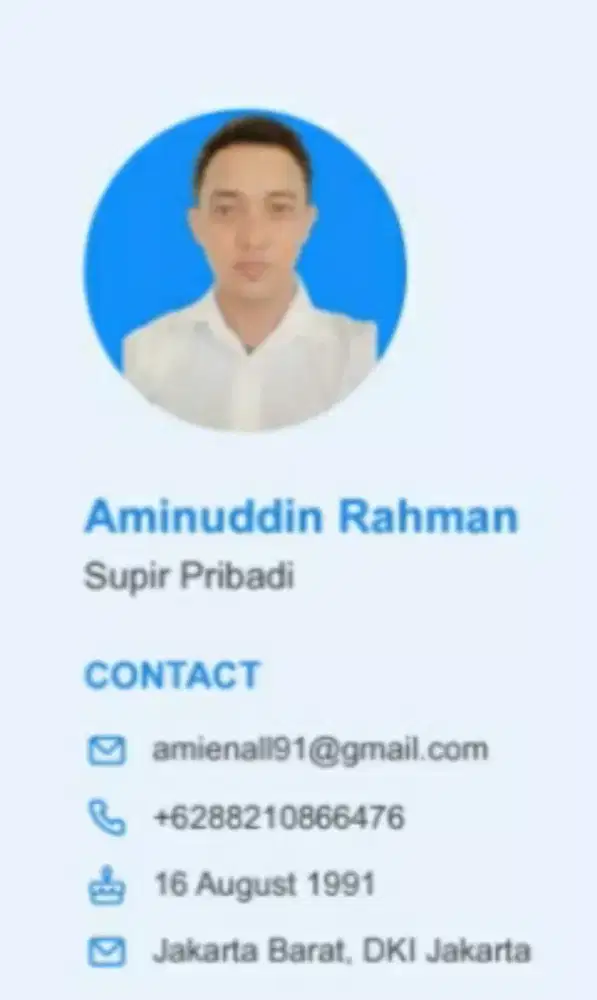 Mencari Pekerjaan Driver Pribadi/Operasional
