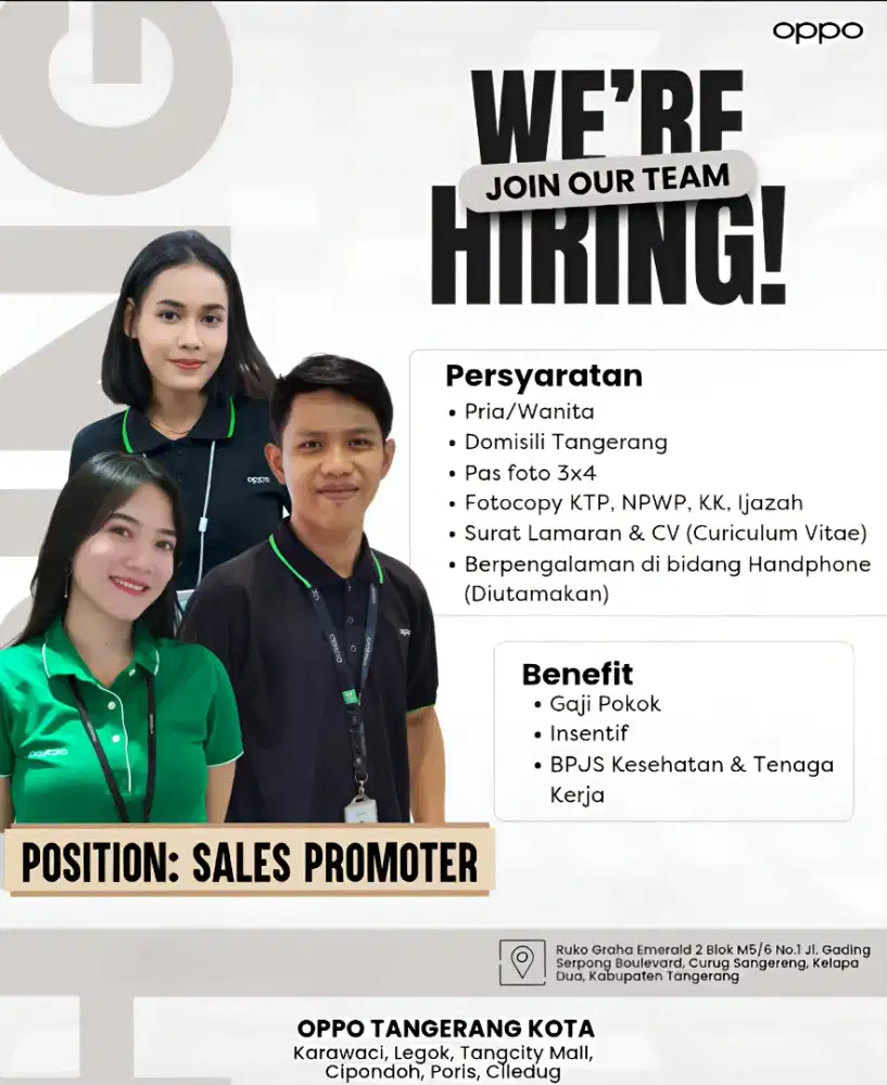 Promotor Oppo Tangerang