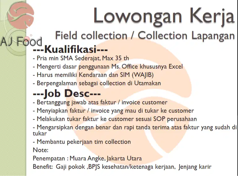 Field collection / Collection Lapangan