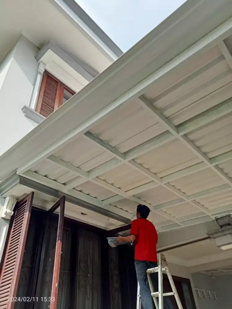 Jasa tukang las kanopi mini malis moderen