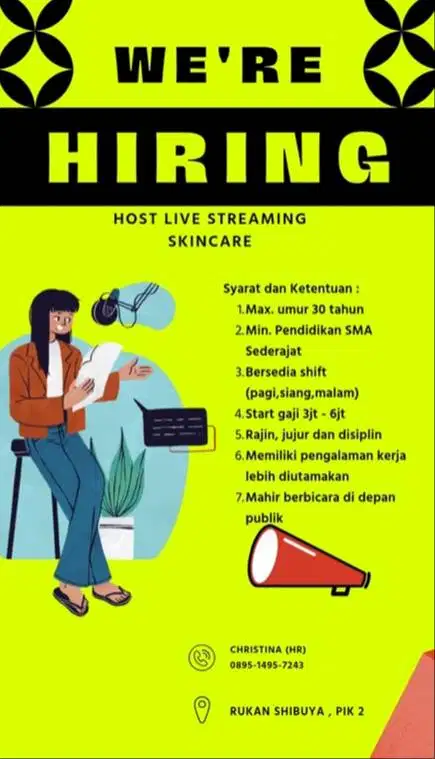 Host live dan Admin Marketing