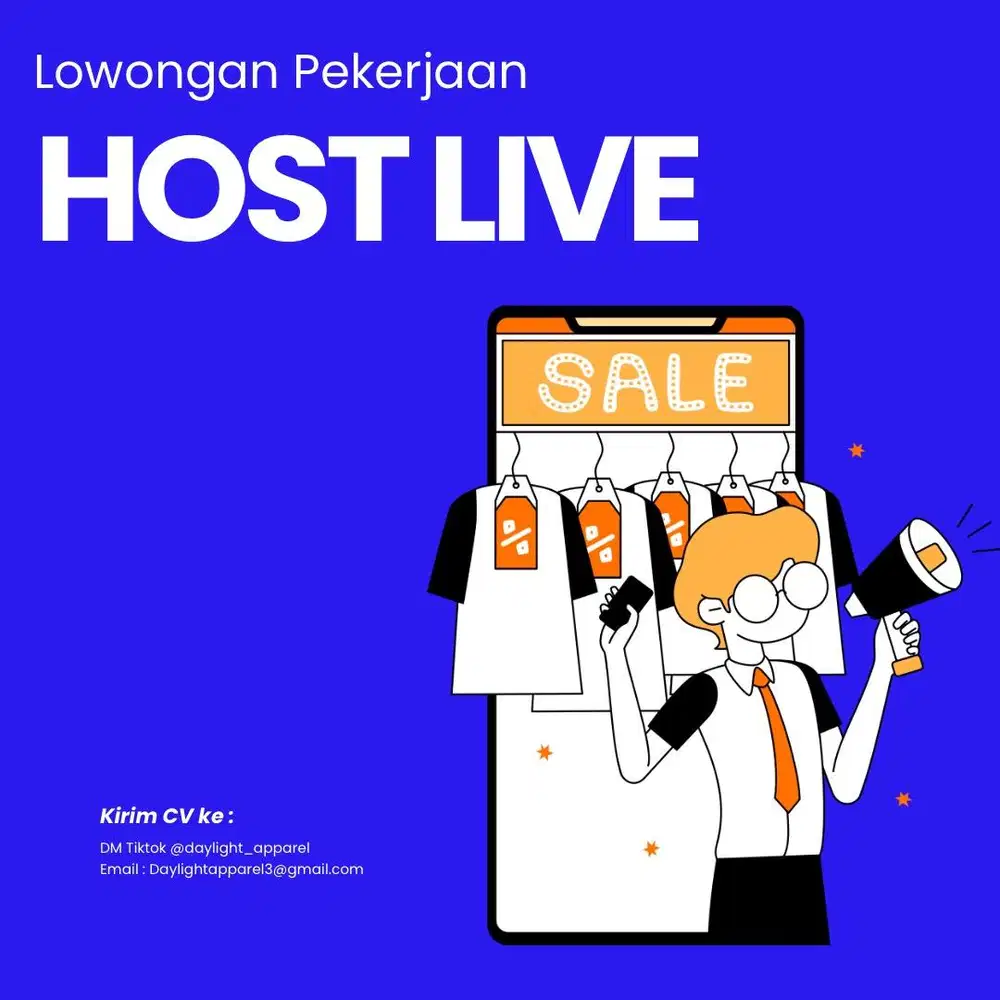 PartTime Host Live Streaming Produk