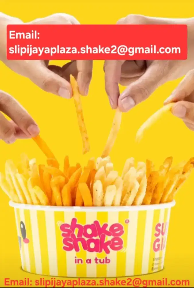 Lowongan Store Crew Shake Shake In A Tub Penempatan di Plaza SlipiJaya