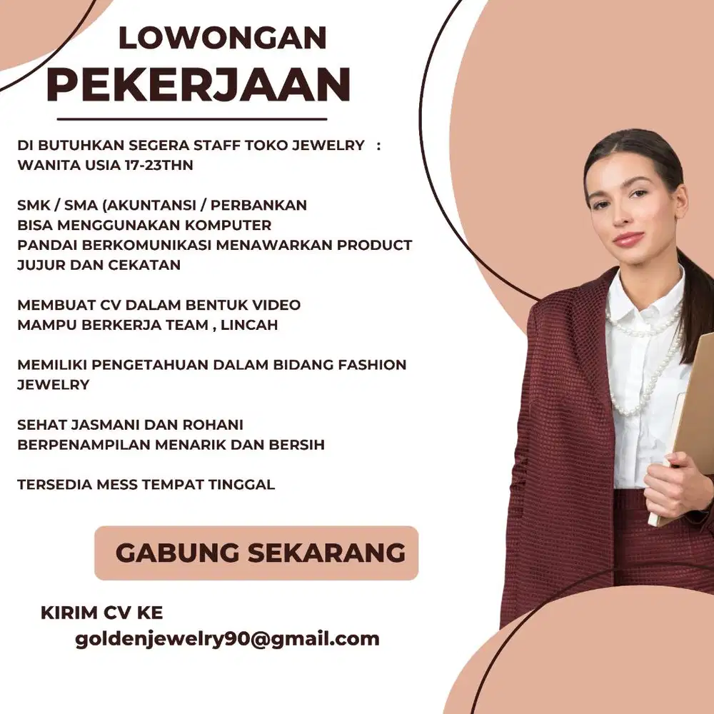 staff jewelry khusus  wanita