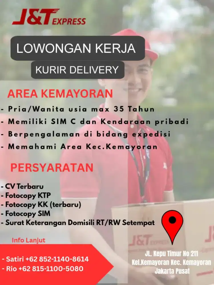 KURIR DELIVERY AREA KEMAYORAN