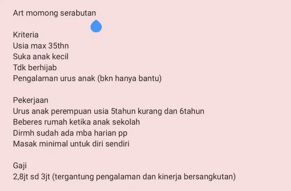 Art momong serabutan