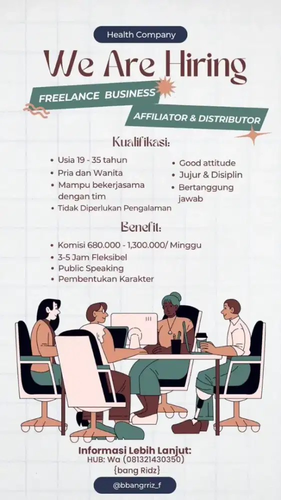 FREELANCE BUSINESS AFFILIATE AND DISTRIBUTION