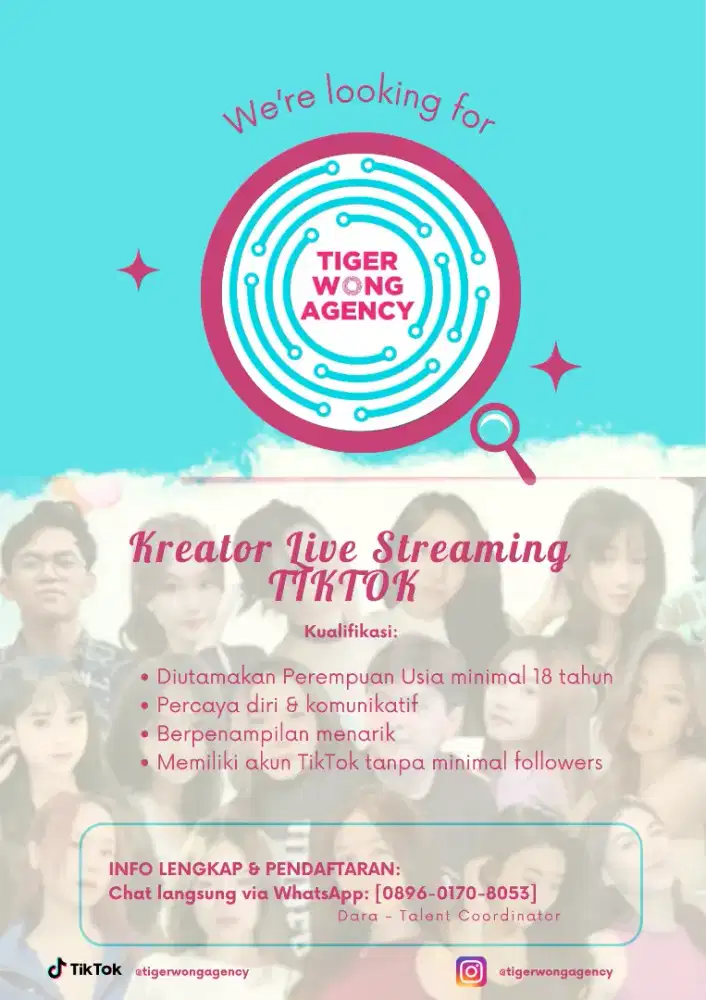 DICARI KONTEN TREATOR LIVE STREAMING TIKTOK