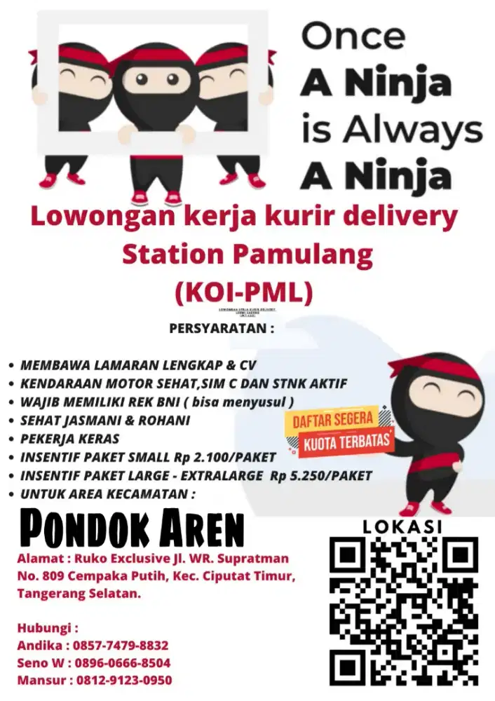 Lowongan Kerja Ninja Express