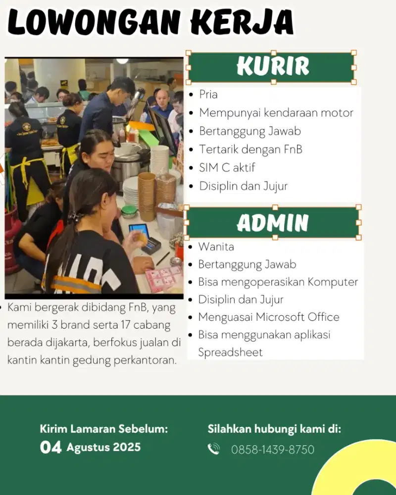 Dibuka Lowongan Kerja Summerrice Grup