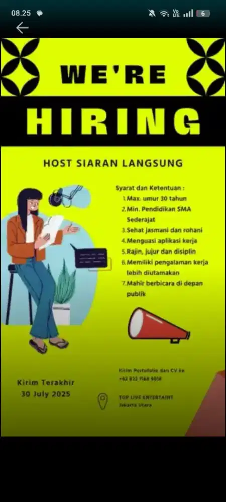 HOST LIVE DAN PERSONALIA