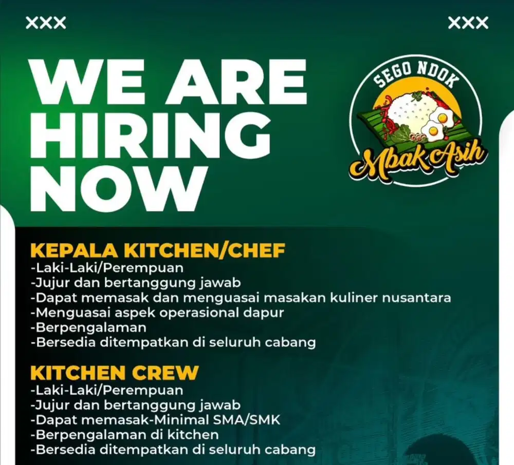 KEPALA RESTO/KEPALA CABANG