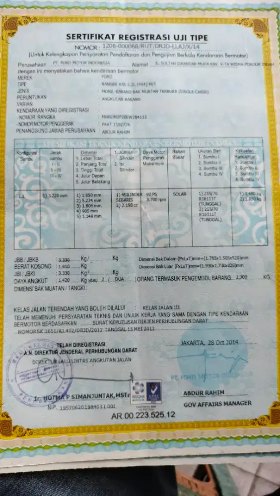 Jasa Urus KIR Mobil