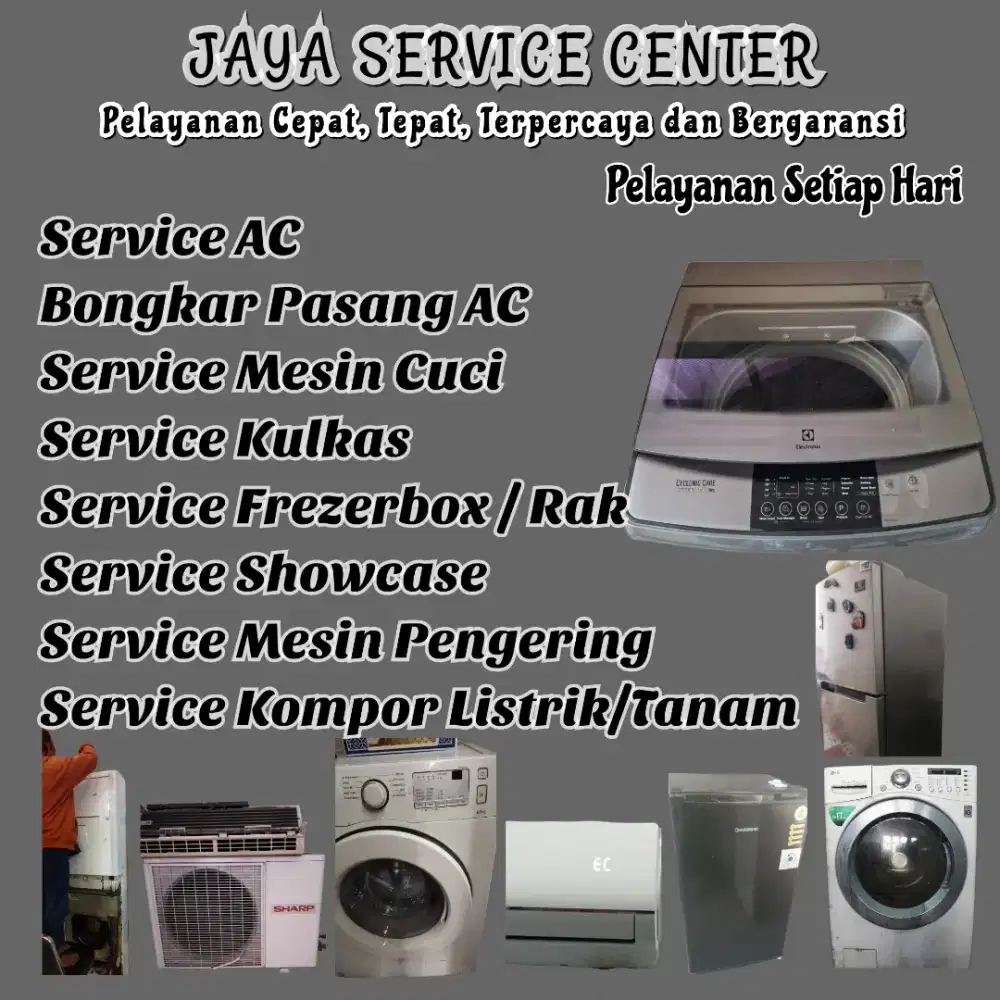 Service AC Kulkas Frezer Bongkar Pasang AC Servis Mesin Cuci Driyorejo