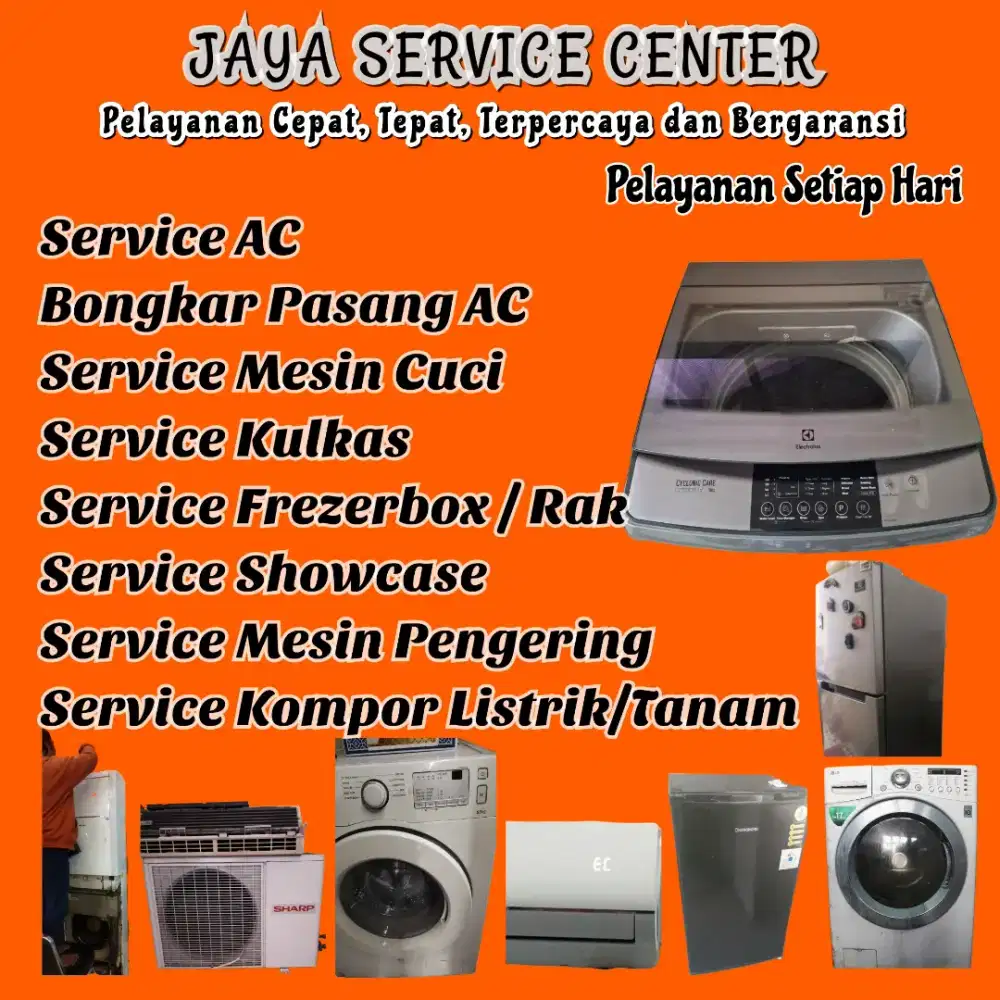 Service AC Bongkar AC Pasang AC Servis Mesin Cuci Kulkas Frezer Manyar