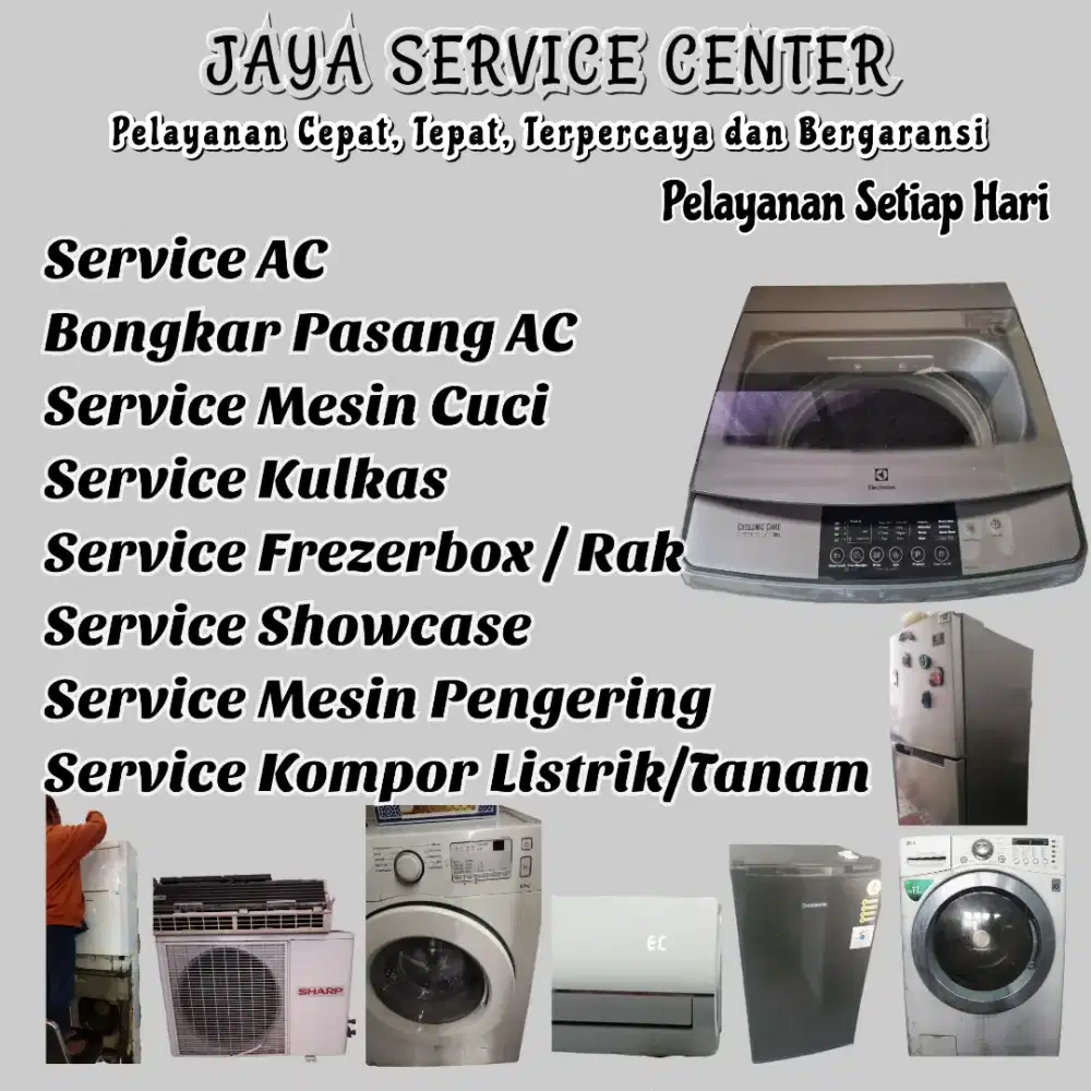 Service Kulkas Frezer Bongkar Pasang AC Servis Mesin Cuci AC Asemrowo
