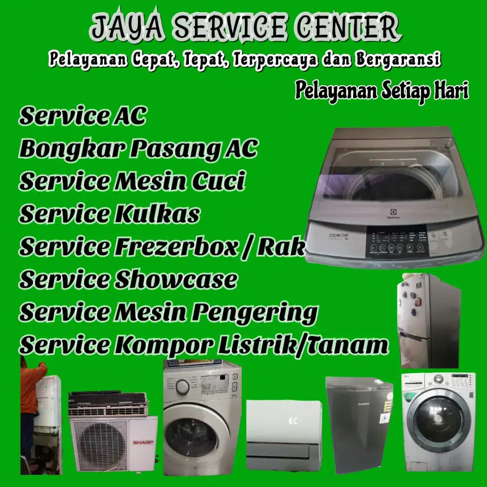 Service Mesin Cuci Kulkas Bongkar Pasang AC Servis AC Frezer Sawahan