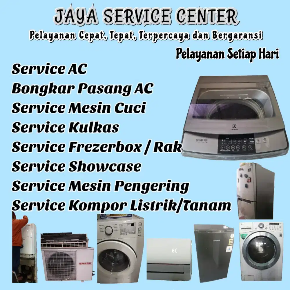 Service Kulkas Frezer Bongkar Pasang AC Servis AC Mesin Cuci Wonokromo