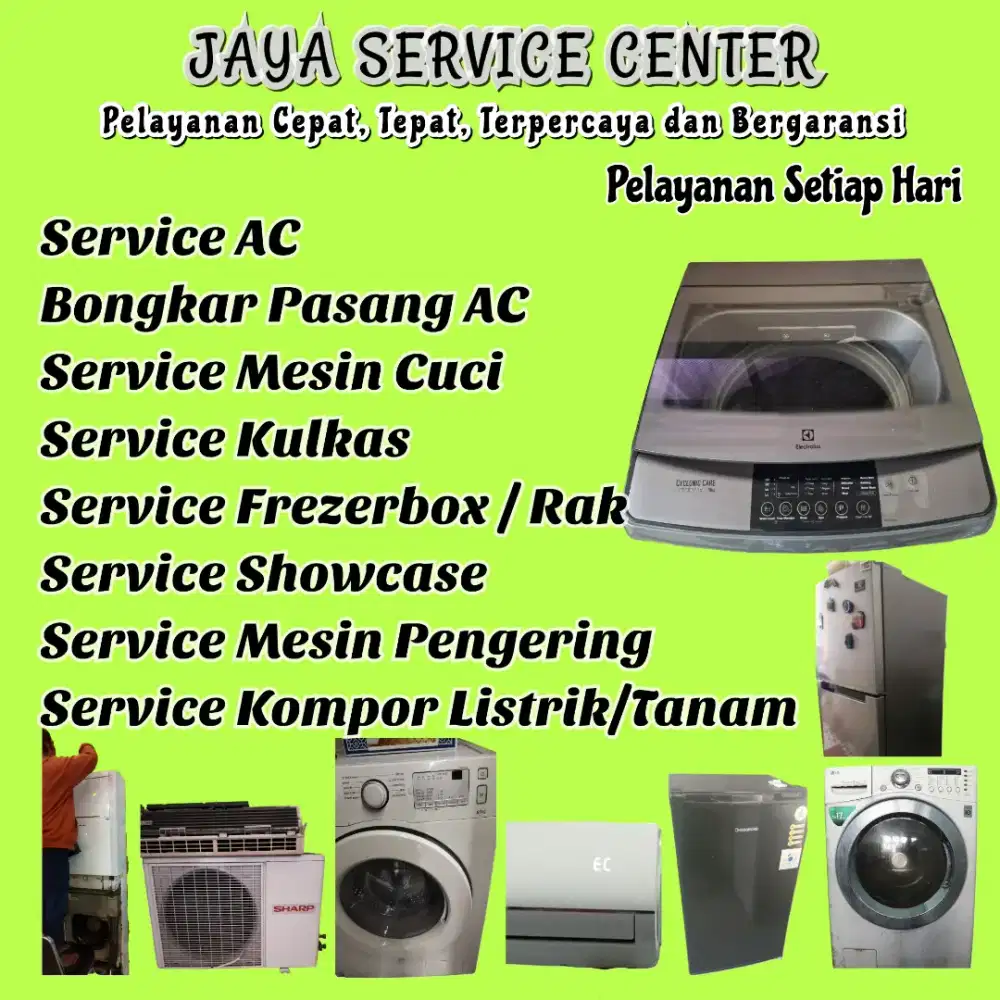Service AC Bongkar Pasang AC Servis Mesin Cuci Kulkas Frezerbox Sedati