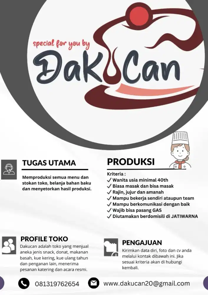 Loker bagian produksi