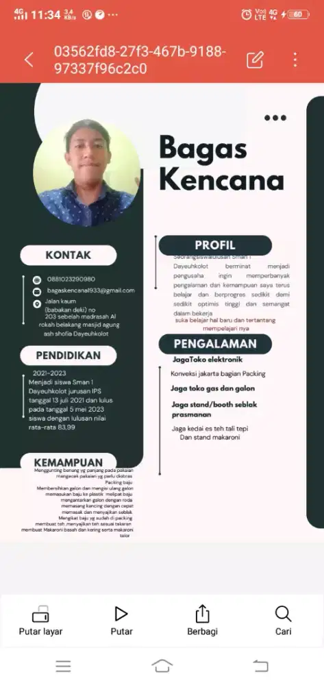 Sedang mencari pekerjaan