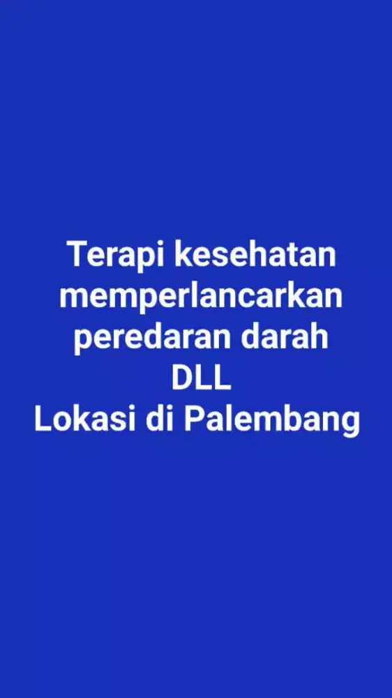 Urut terapis sehat Palembang