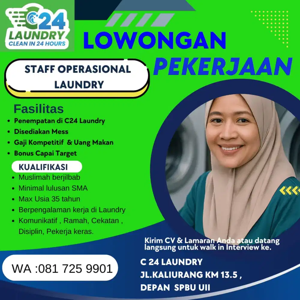 LOWONGAN KERJA LAUNDRY