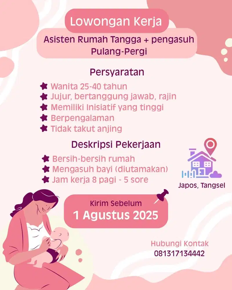 Lowongan ART dan pengasuh