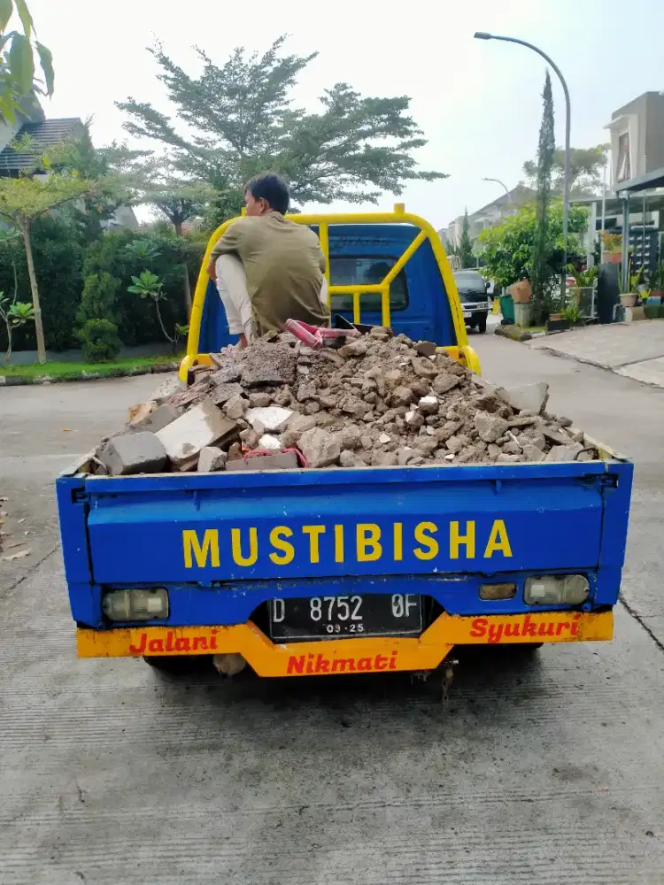 Jasa angkut & buanh brangkal puing barangkal sampah daun prabotan dll