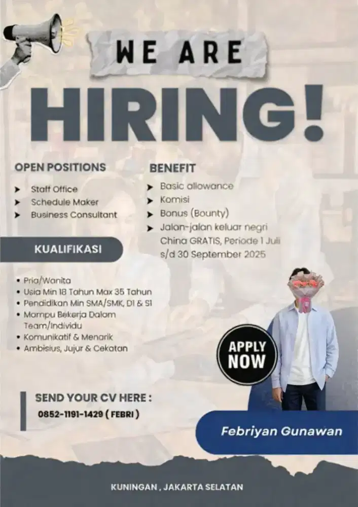Ada loker nih buat yang belum kerja