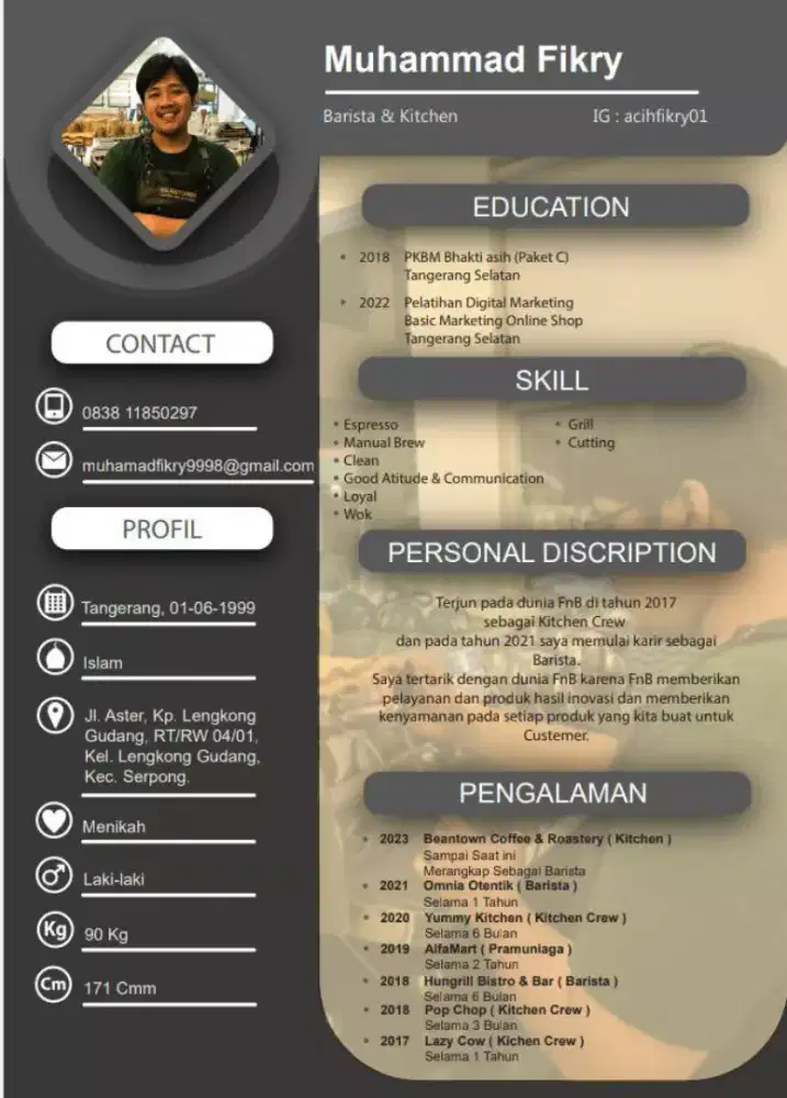 Cari kerja fnb dan lainnya