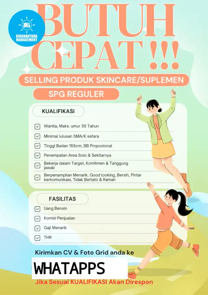 BUTUH SPG AREA SURAKARTA