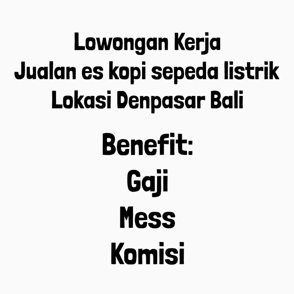 Karyawan Jualan Es Kopi Keliling