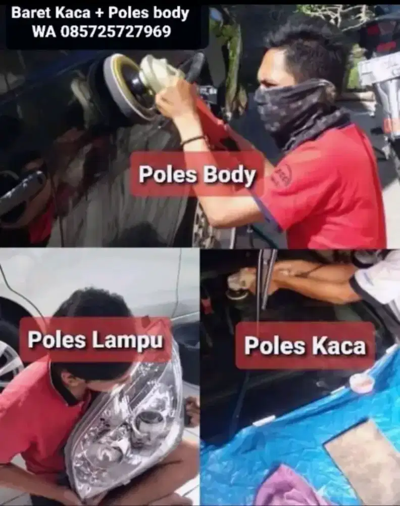 Poles Baret kaca / wiper / Jamur mobil & Body