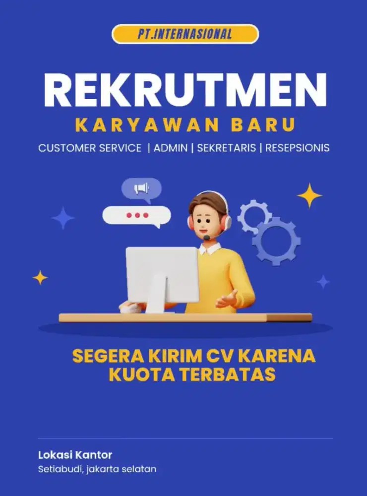 Dibutuhkan Lowongan pekerjaan